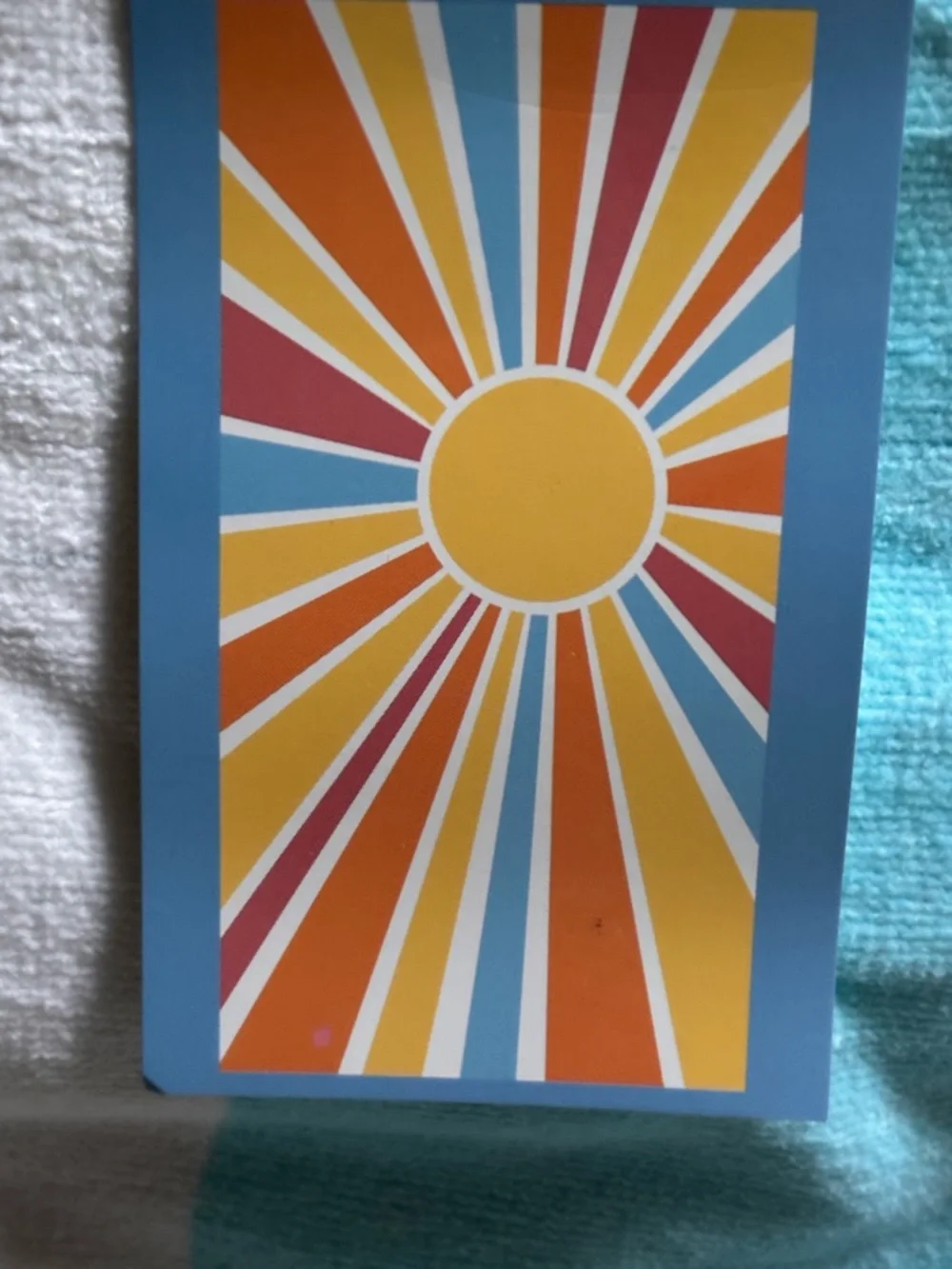 TWO Sun & Sky Yellow Sunburst Stripe Beach Towels - Vibrant Multicolor Design
